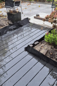 Terras nieuwe situatie