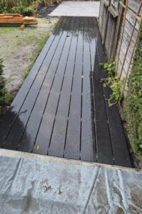 Terras nieuwe situatie